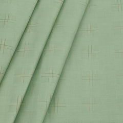 Shirt n Kurta Fabric Stiff Pure Cotton Dobby Premium Colour Fern Green
