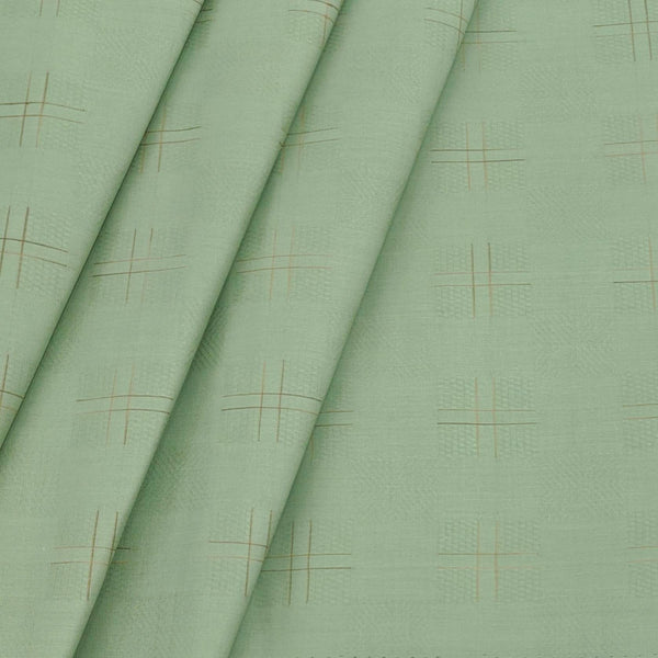 Shirt n Kurta Fabric Stiff Pure Cotton Dobby Premium Colour Fern Green