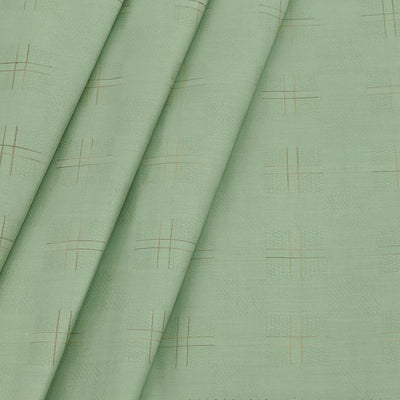 Shirt n Kurta Fabric Stiff Pure Cotton Dobby Premium Colour Fern Green