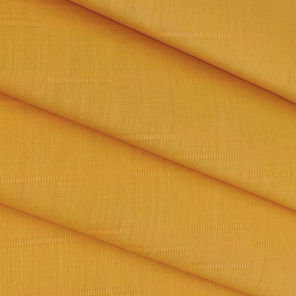 Shirt n Kurta Fabric Stiff Pure Cotton Dobby Premium Colour Orange