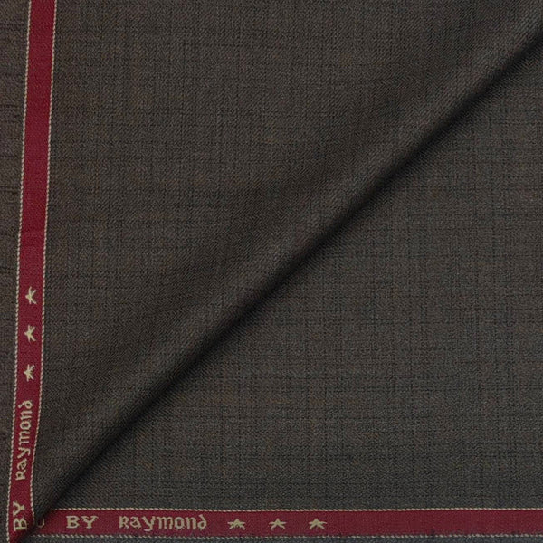 Suit Fabric Raymond Poly Viscose Mild Check Color Wood Brown