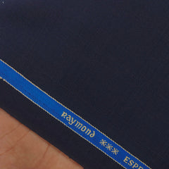 Suit Fabric Raymond Wool Blended Mild Check Color Berry Blue