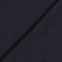 Suit Fabric Raymond Wool Blended Mild Check Color Space Blue