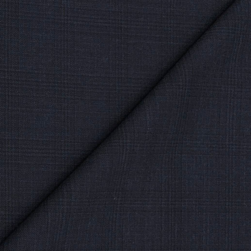 Suit Fabric Raymond Wool Blended Mild Check Color Space Blue