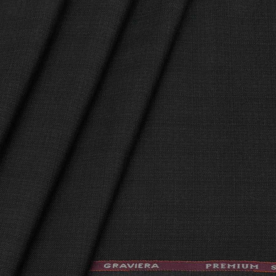 Blazer Fabric Graviera Poly Viscose Mild Check Colour Umber Brown