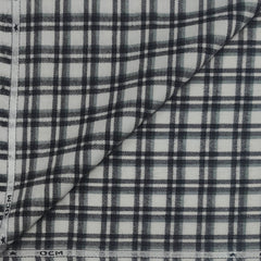 Warm Shirt Fabric Ocm Broad Check Colour Black N White