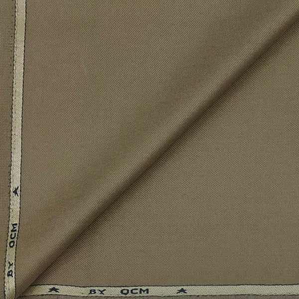 Warm Shirt Fabric Ocm Plain Colour Camel Brown