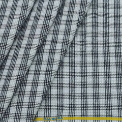 Warm Shirt Fabric Raymond  Check Colour Black N White