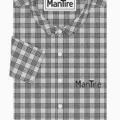 Warm Shirt Fabric Raymond  Check Colour Black N White