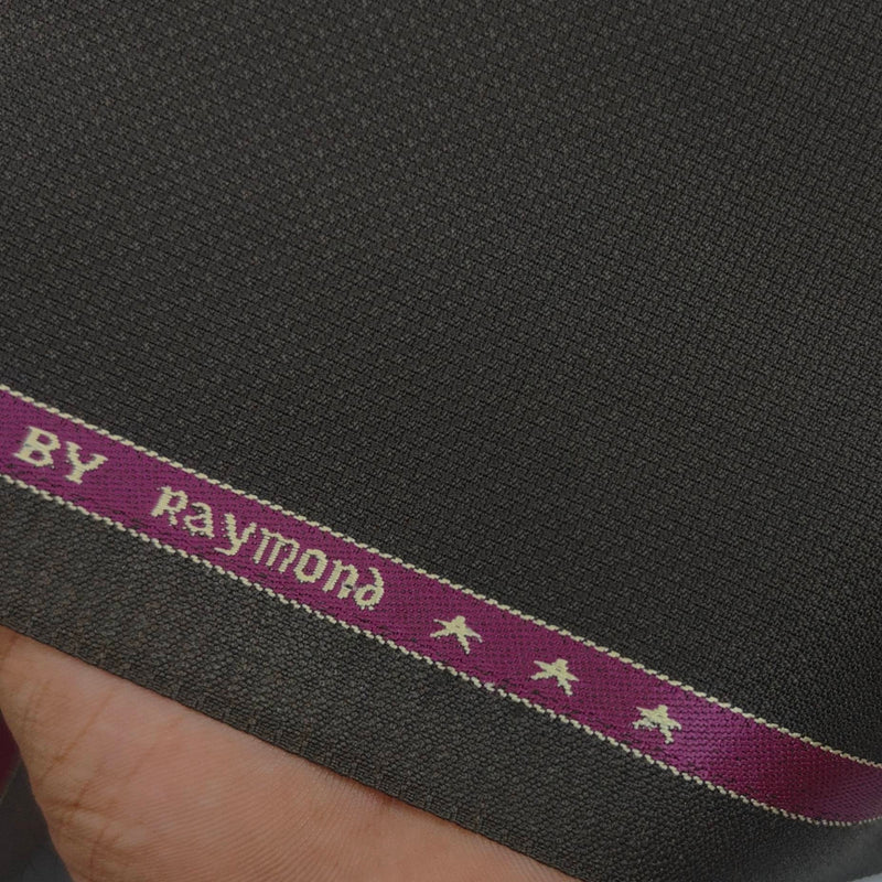 Trouser Fabric Raymond Poly Viscose Dotted Colour Dark Brown