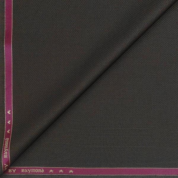Trouser Fabric Raymond Poly Viscose Dotted Colour Dark Brown