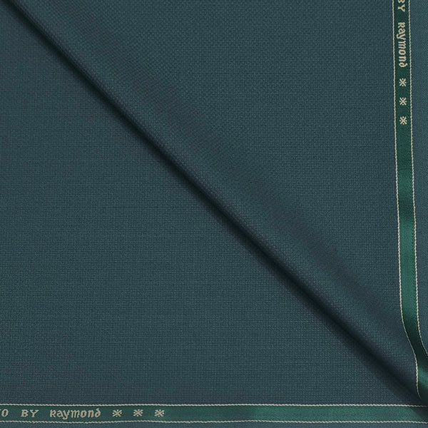 Trouser Fabric Raymond Poly Viscose Dotted Colour Peacock Green