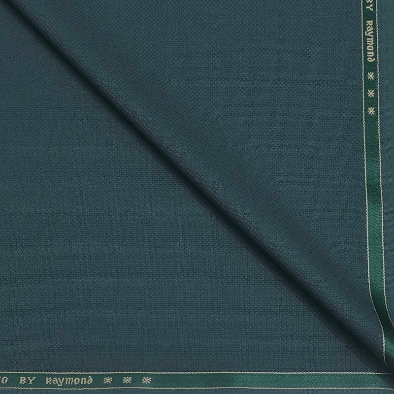 Trouser Fabric Raymond Poly Viscose Dotted Colour Peacock Green