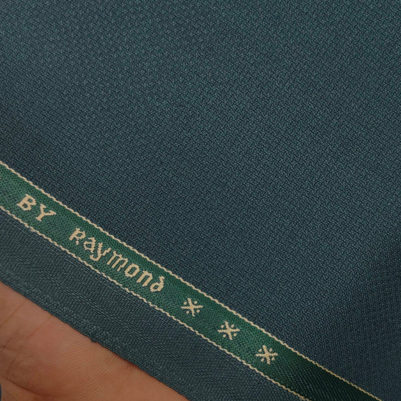 Trouser Fabric Raymond Poly Viscose Dotted Colour Peacock Green