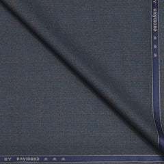 Trouser Fabric Raymond Poly Viscose Self Check Colour Bluish Grey