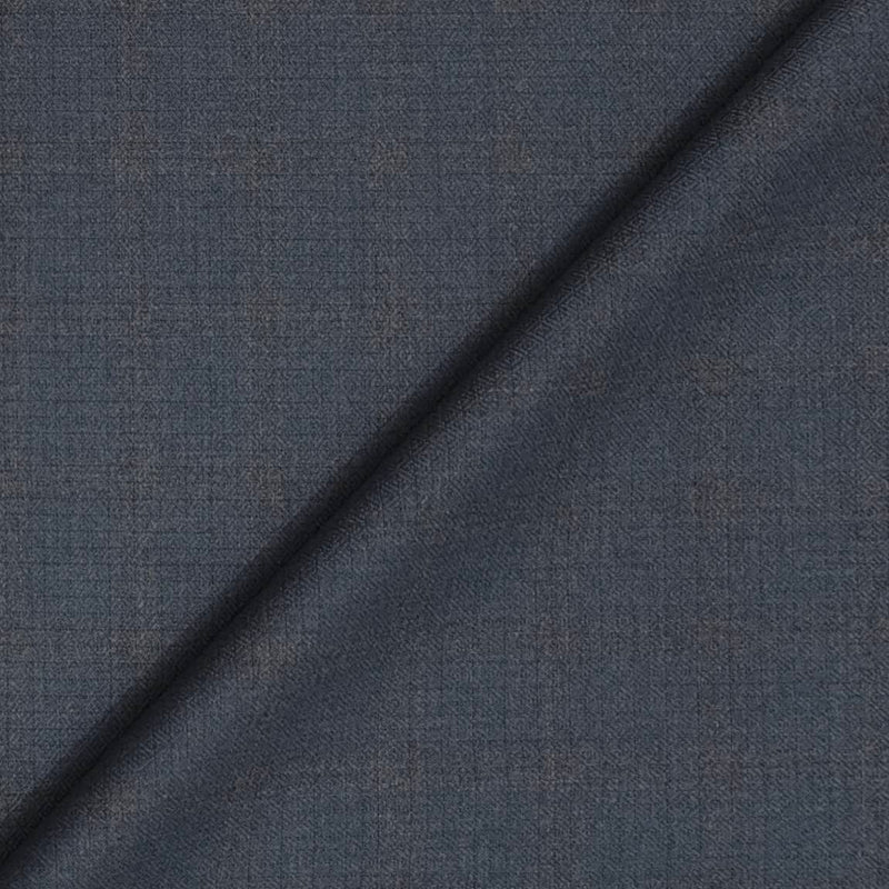 Trouser Fabric Raymond Poly Viscose Self Check Colour Bluish Grey