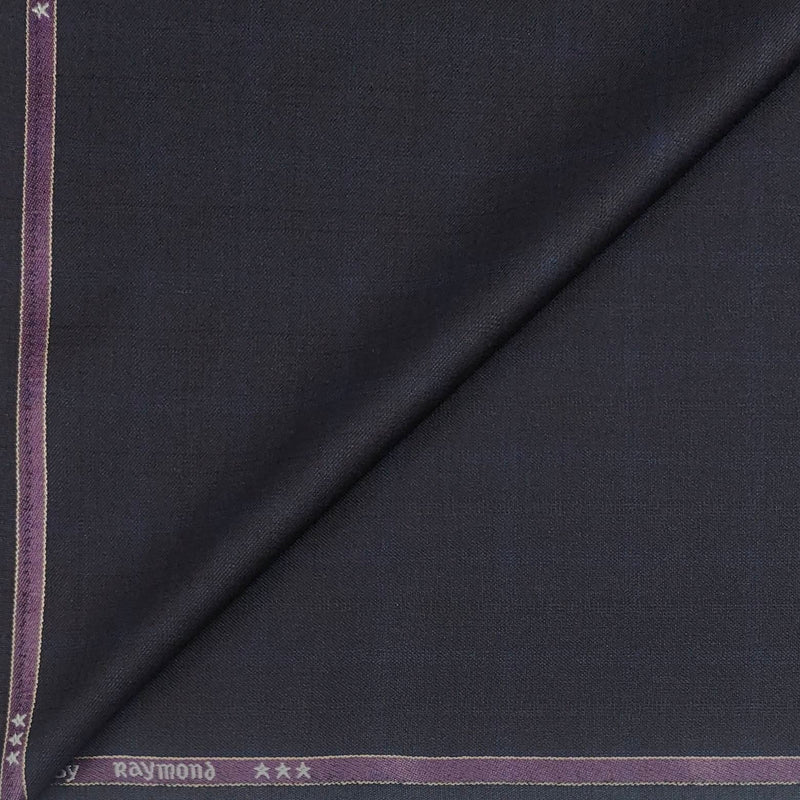 Trouser Fabric Raymond Poly Viscose Mild Check Colour Wine N Blue