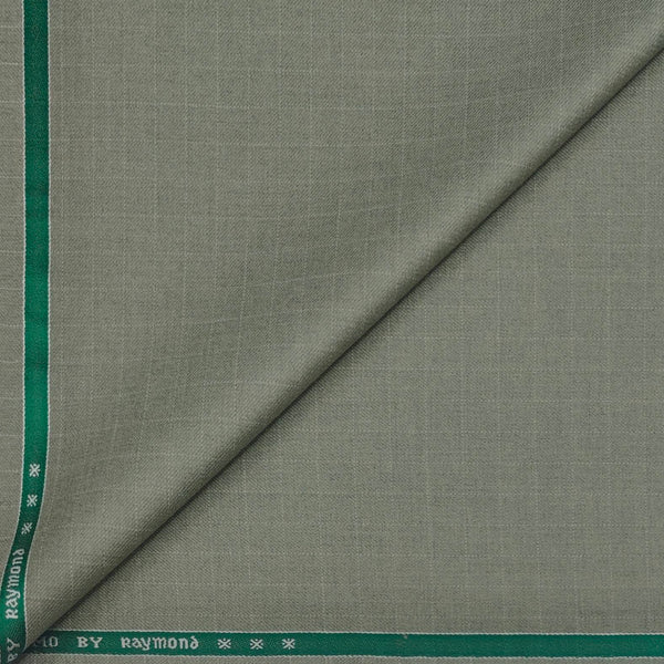 Trouser Fabric Raymond Poly Viscose Medium Check Colour Laurel Green