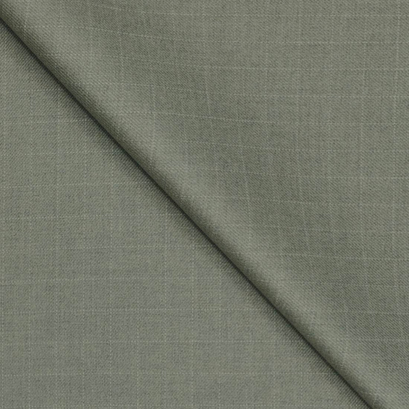 Trouser Fabric Raymond Poly Viscose Medium Check Colour Laurel Green