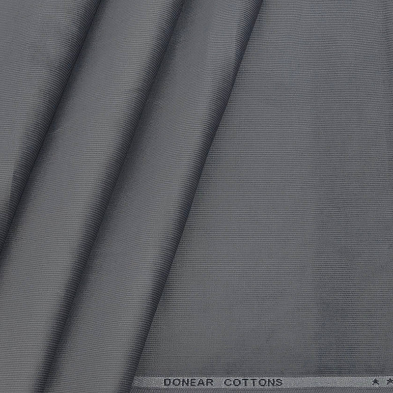 Corduroy Donear Pure Cotton stretchable Trouser Fabric Colour Silver Grey