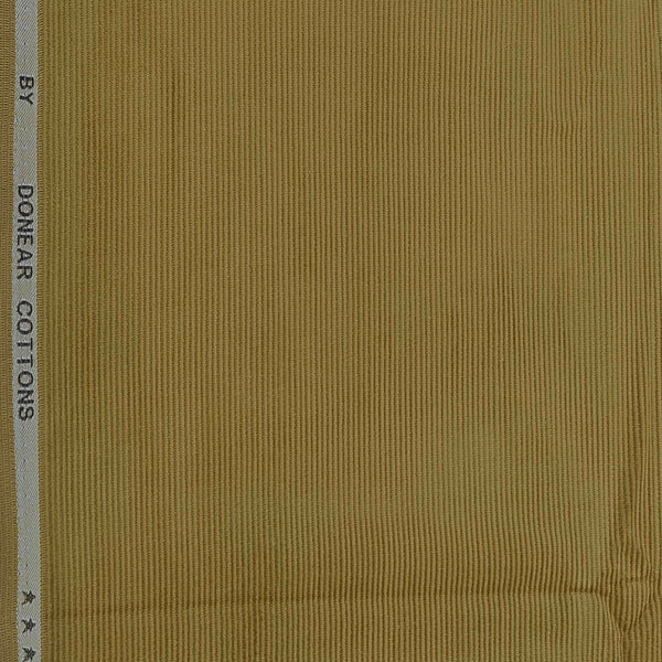Corduroy Donear Pure Cotton Stretchable Thick Trouser Fabric Colour Camel Brown