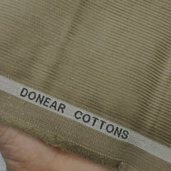 Corduroy Donear Pure Cotton Stretchable Thick Trouser Fabric Colour Light Brown
