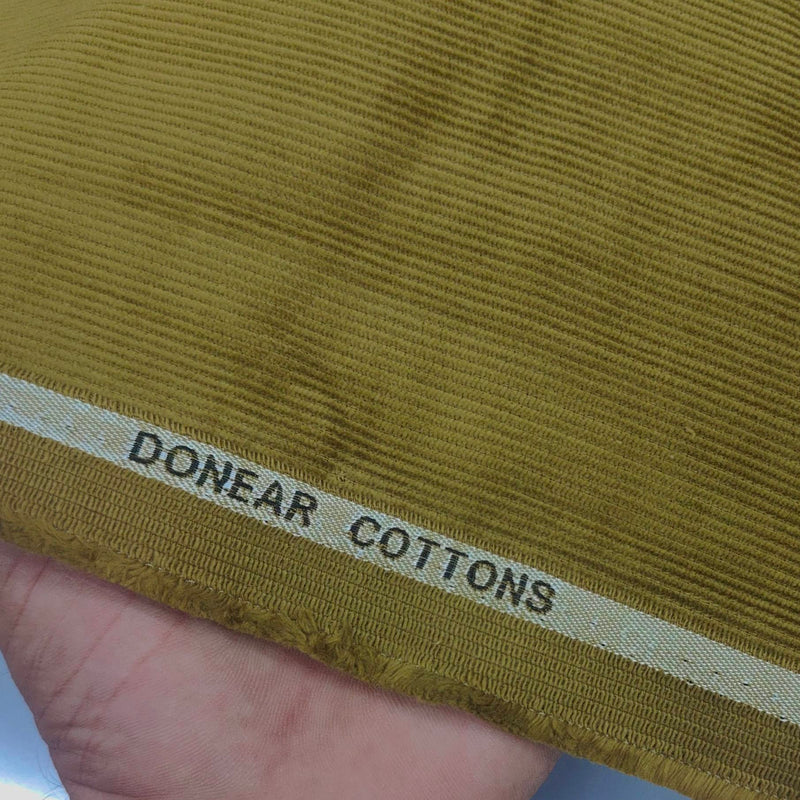 Corduroy Donear Pure Cotton Stretchable Thick Trouser Fabric Colour Golden Brown