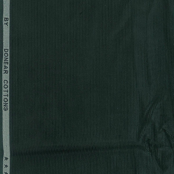 Corduroy Donear Pure Cotton Stretchable Thick Trouser Fabric Colour Pine Green