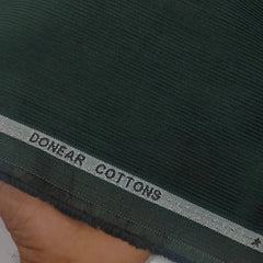 Corduroy Donear Pure Cotton Stretchable Thick Trouser Fabric Colour Pine Green