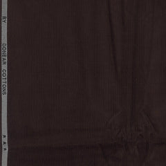 Corduroy Donear Pure Cotton Stretchable Thick Trouser Fabric Colour Dark Coffee