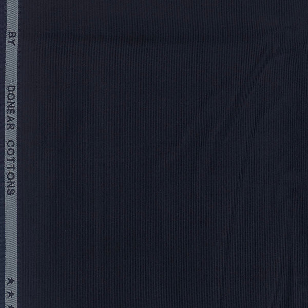 Corduroy Donear Pure Cotton Stretchable Thick Trouser Fabric Colour Dark Blue