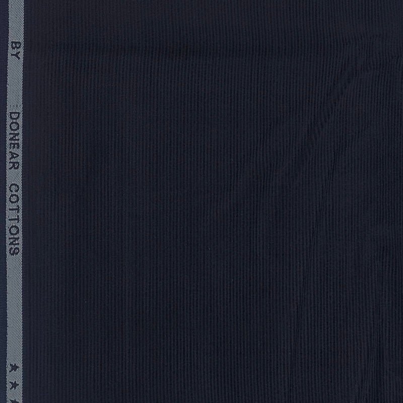 Corduroy Donear Pure Cotton Stretchable Thick Trouser Fabric Colour Dark Blue