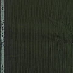 Corduroy Donear Pure Cotton Stretchable Thick Trouser Fabric Colour Juniper Green