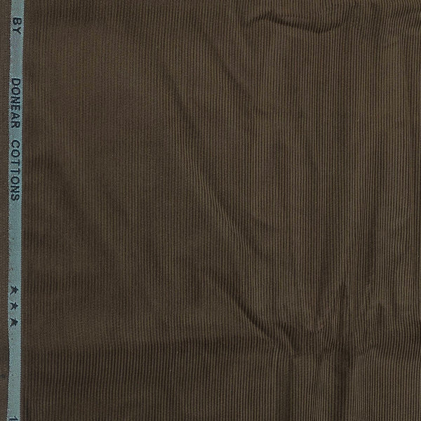 Corduroy Donear Pure Cotton Stretchable Thick Trouser Fabric Colour Coffee Brown
