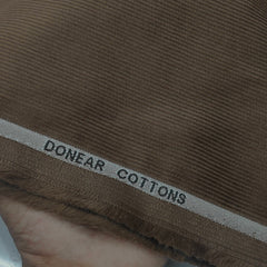 Corduroy Donear Pure Cotton Stretchable Thick Trouser Fabric Colour Coffee Brown