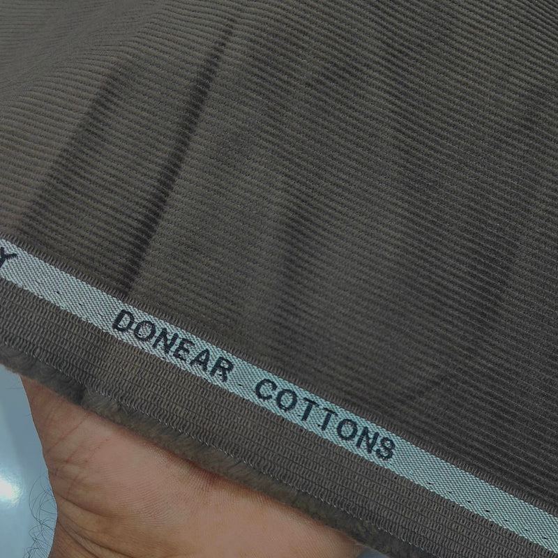 Corduroy Donear Pure Cotton Stretchable Thick Trouser Fabric Colour Seal Grey