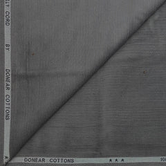 Corduroy Donear Pure Cotton Stretchable Thick Trouser Fabric Colour Lava Grey