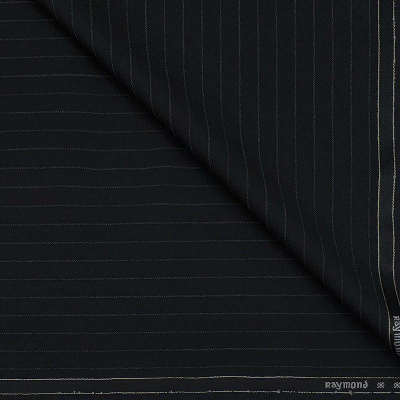 Trouser Fabric Raymond Wool Blended Lining Colour True Black