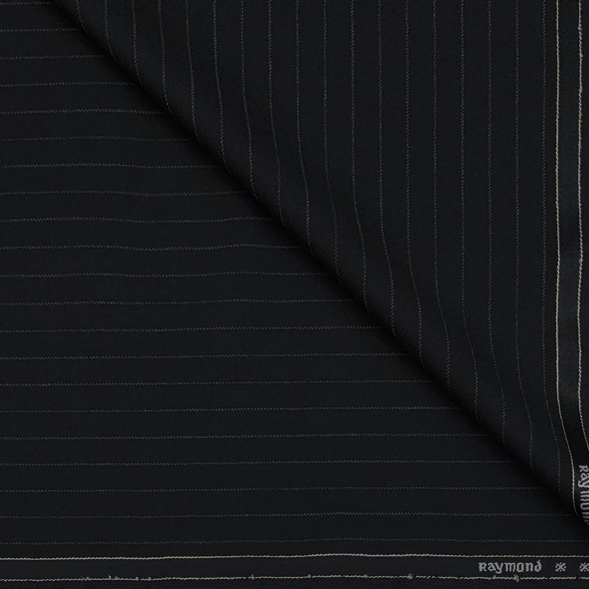 Trouser Fabric Raymond Wool Blended Lining Colour True Black