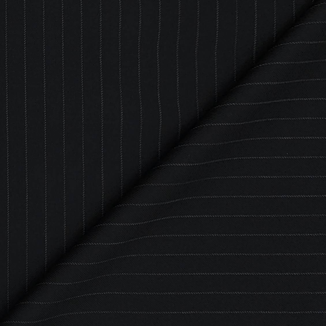 Trouser Fabric Raymond Wool Blended Lining Colour True Black