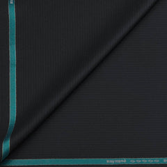 Trouser Fabric Raymond Wool Blended Pin Lining Colour Black