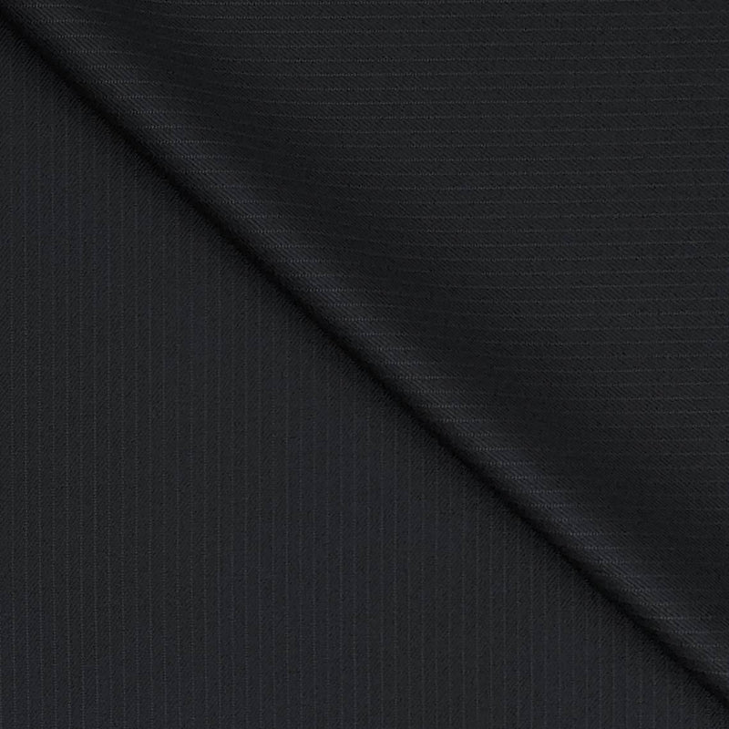 Trouser Fabric Raymond Wool Blended Pin Lining Colour Black