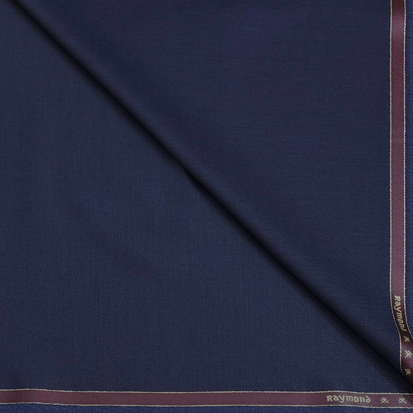 Trouser Fabric Raymond Wool Blended Plain Colour Midnight Blue