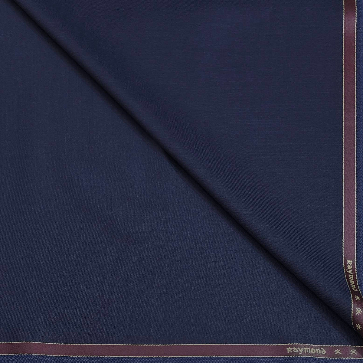 Trouser Fabric Raymond Wool Blended Plain Colour Midnight Blue