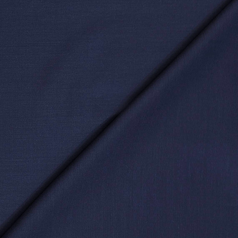 Trouser Fabric Raymond Wool Blended Plain Colour Midnight Blue