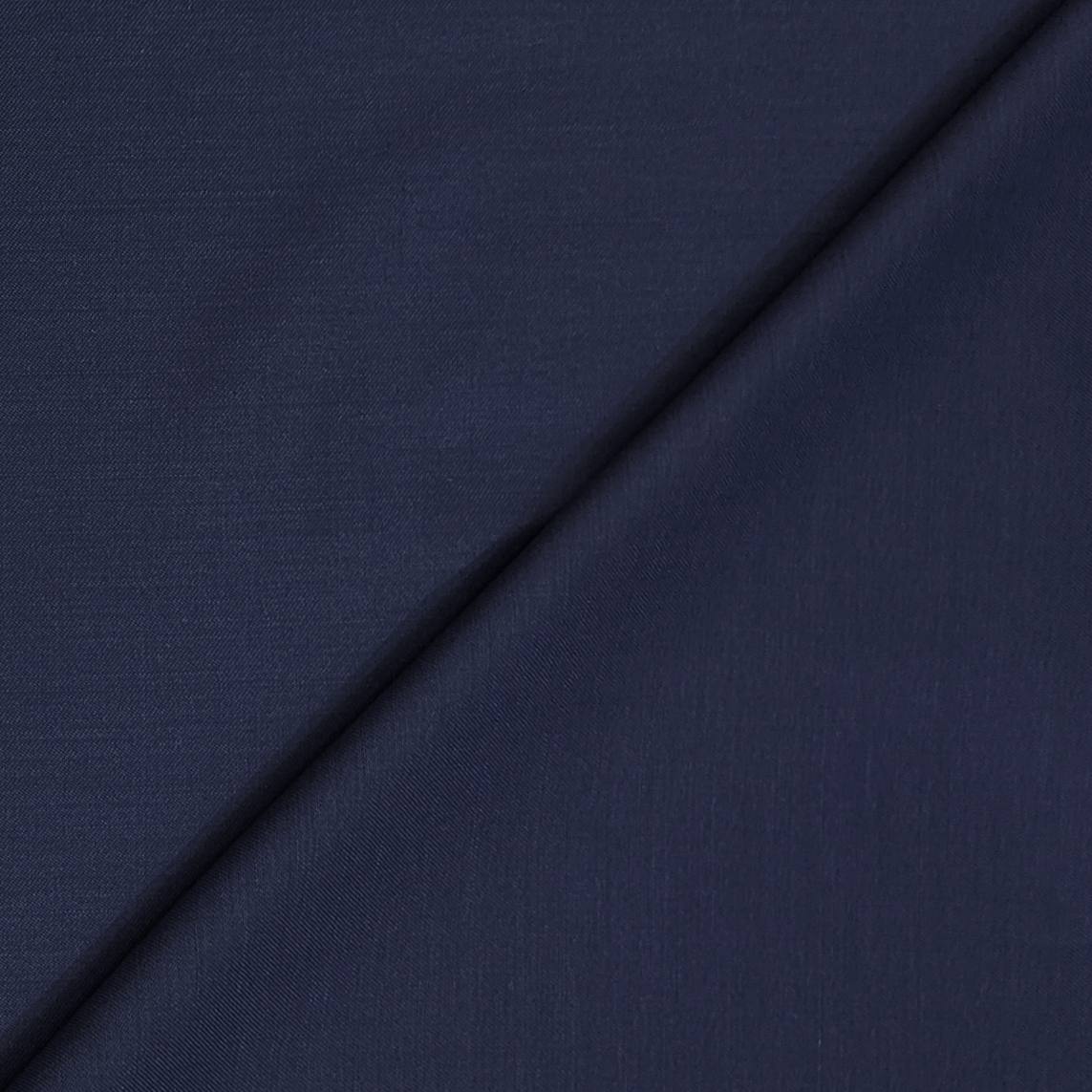 Trouser Fabric Raymond Wool Blended Plain Colour Midnight Blue