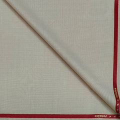 Trouser Fabric Raymond Wool Blended Slub Colour Dutch White Beige