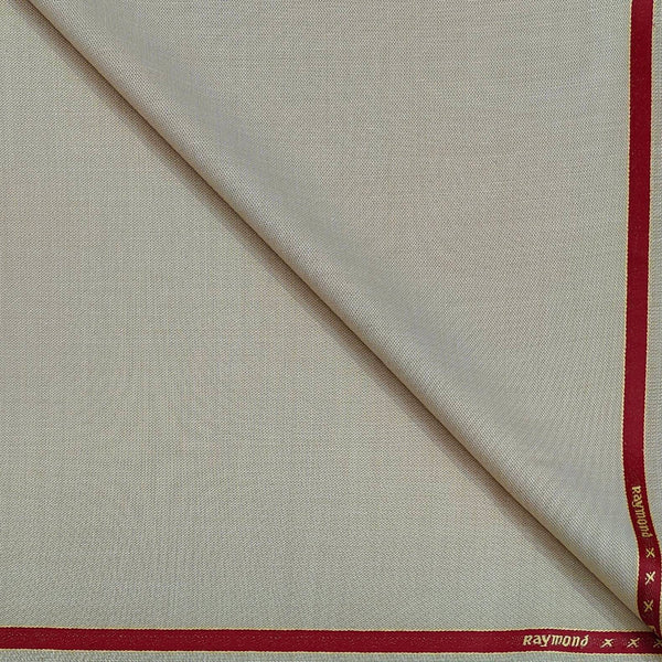 Trouser Fabric Raymond Wool Blended Slub Colour Dutch White Beige
