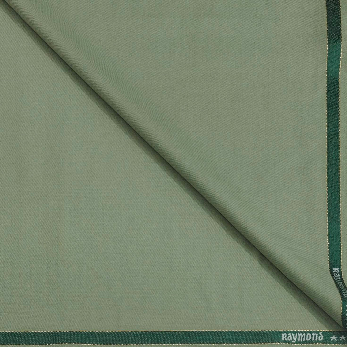 Trouser Fabric Raymond Super 53%Wool Self Slub Colour Goddess Green