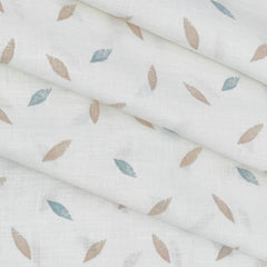 Shirt Fabric Linen Club Pure Linen Printed Colour Sea Green N White
